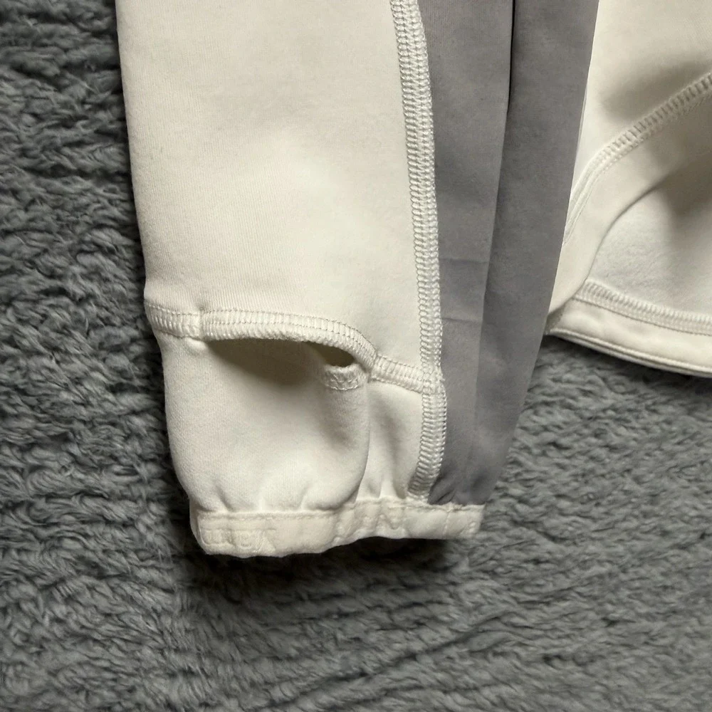 Marmot Elance Pullover Womens M White Gray 1/2 Zip Performance Stretch Outdoor‎